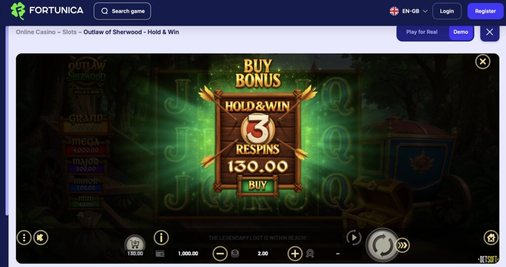 bonus buy slot game options